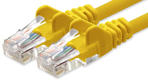 1aTTack.de Netzwerkkabel Cat.6 - gelb - 1x - 15m - CAT6 Ethernet Kabel Lankabel 1000 Mbits Patchkabel von 1aTTack.de