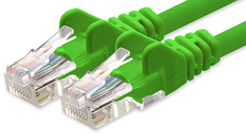 1aTTack.de Netzwerkkabel Cat.6 - grün - 1x - 3m - CAT6 Ethernet Kabel Lankabel 1000 Mbits Patchkabel von 1aTTack.de