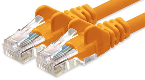 1aTTack.de Netzwerkkabel Cat.6 - orange - 1x - 5m - CAT6 Ethernet Kabel Lankabel 1000 Mbits Patchkabel von 1aTTack.de