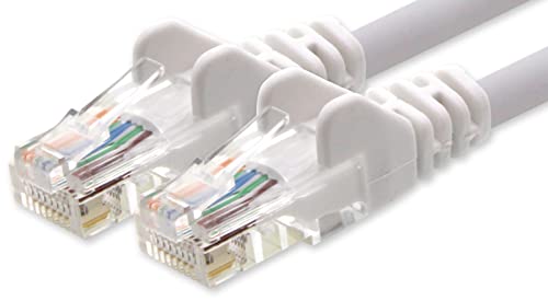 1aTTack.de Netzwerkkabel Cat.6 - weiß - 1x - 20m - CAT6 Ethernet Kabel Lankabel 1000 Mbits Patchkabel von 1aTTack.de