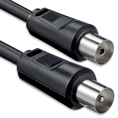 1aTTack.de SAT Antennenkabel 10 Meter 2x geschirmt Koaxial-Stecker > Koaxial-Buchse Koax schwarz St-Ku 75db 1aTTack.de SAT Antennenkabel 10 Meter 2x geschirmt Koaxial-Stecker > Koaxial-Buchse Koax schwarz St-Ku 75db von 1aTTack.de