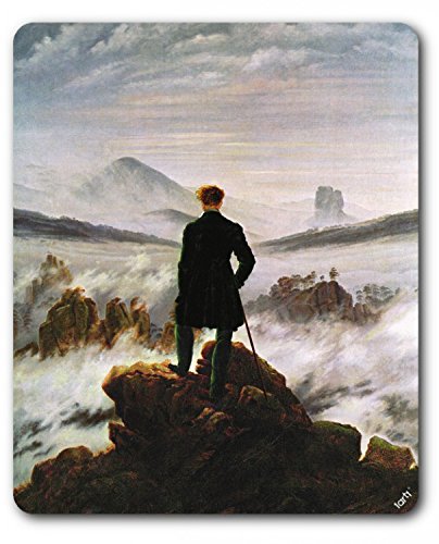 1art1 Caspar David Friedrich Der Wanderer Im Nebelmeer, 1818 Mauspad 23x19 cm von 1art1