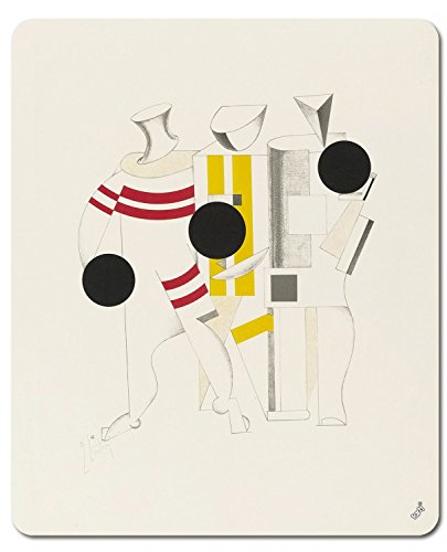 1art1 EL Lissitzky Sieg Über Die Sonne, Sportsmänner, 1923 Mauspad 23x19 cm von 1art1