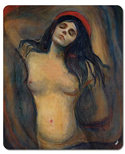1art1 Edvard Munch Madonna, 1894-1895 Mauspad 23x19 cm von 1art1