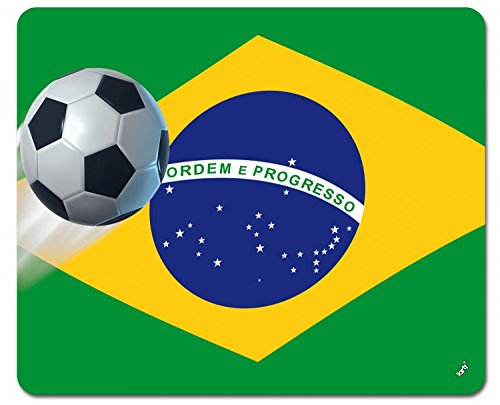1art1 Fußball Brasilien Länder-Flagge Mauspad 23x19 cm von 1art1
