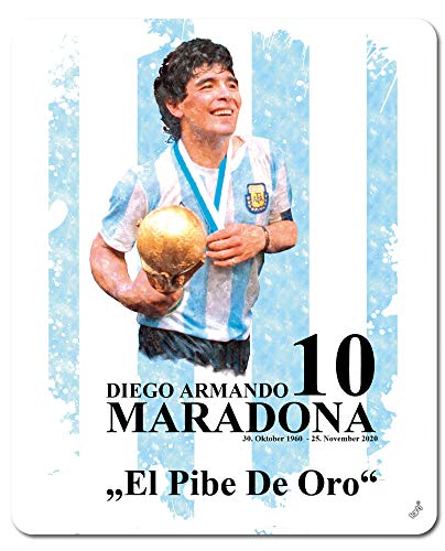 1art1 Fußball Diego Armando Maradona Mauspad 23x19 cm von 1art1