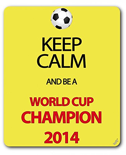 1art1 Fußball Keep Calm and Be A World Cup Champion, Deutschland 2014 Mauspad 23x19 cm von 1art1