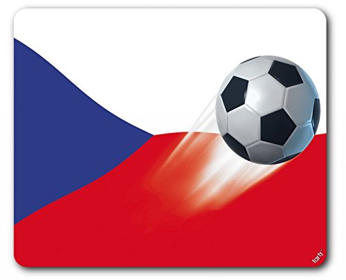 1art1 Fußball Tschechien Länder-Flagge Mauspad 23x19 cm von 1art1