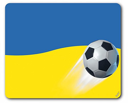 1art1 Fußball Ukraine Länder-Flagge Mauspad 23x19 cm von 1art1
