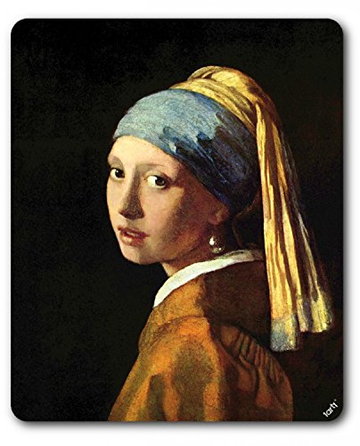 1art1 Johannes Vermeer Das Mädchen Mit Dem Perlenohrring, 1665 Mauspad 23x19 cm von 1art1