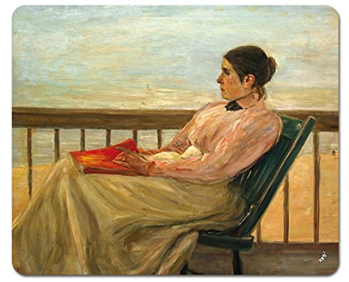 1art1 Max Liebermann Martha Liebermann, Die Gattin des Künstlers Am Strand 1895 Mauspad 23x19 cm von 1art1
