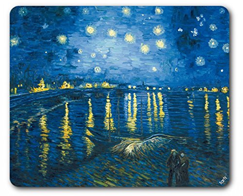 1art1 Vincent Van Gogh Sternennacht Über Der Rhône, 1888 Mauspad 23x19 cm von 1art1