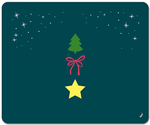 1art1 Weihnachten Weihnachtsabend Sterne Tannenbaum Mauspad 23x19 cm von 1art1