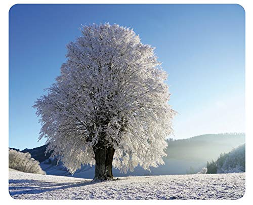 1art1 Winter Starker Baum Im Raureif Mauspad 23x19 cm von 1art1