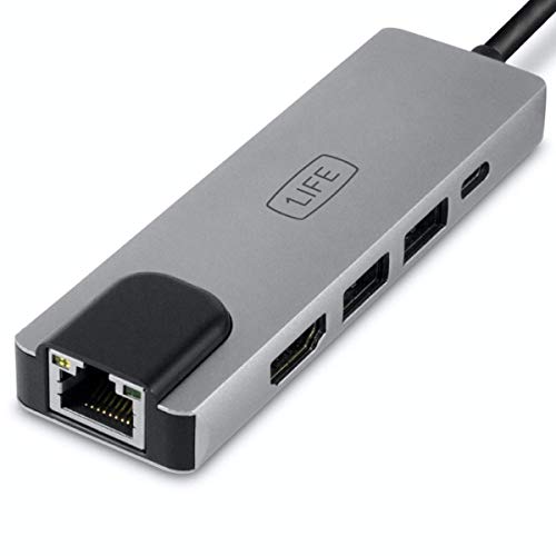 USB Hub 1Life USB-C:5in1 HDMI/ DEX/ RJ 45/ USB 3.0 Grey USB Hub 1Life USB-C:5in1 HDMI/ DEX/ RJ 45/ USB 3.0 Grey von 1life