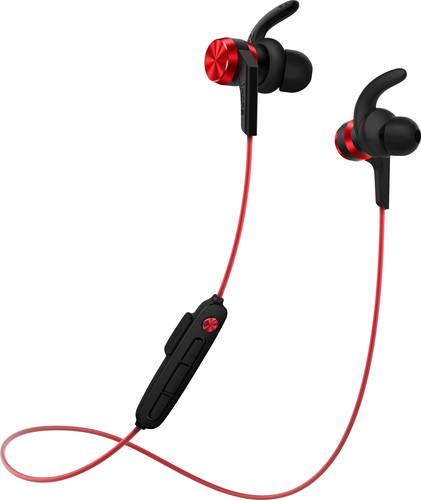 1more E1018 iBFree Sport Sport In Ear Kopfhörer Bluetooth® Rot Headset, Lautstärkeregelung, Schwe von 1more
