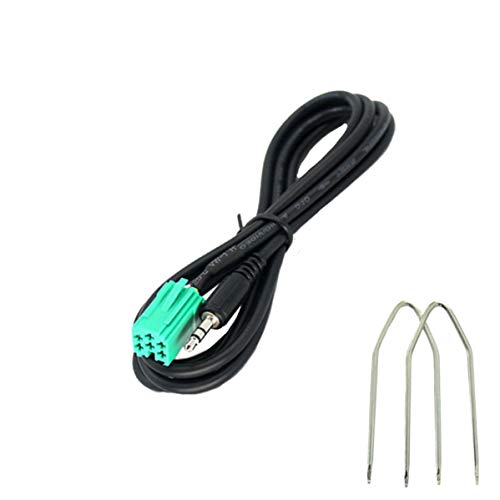 1neiSmartech Aux Audio In Kabel Demontagekit Kompatibel mit Renault Clio Megane Modus Scenic Twingo Laguna Autoradio Update List Jack 3,5Mm 150Cm Kompatibel mit iPhone Smartphone (Male Jack) von 1neiSmartech