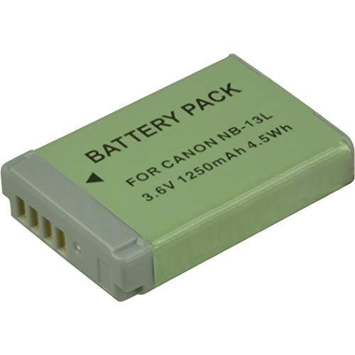 2-Power 1250mAh Li-Ion (3,6V) Kamera Ersetzt Akku für NB-13L von 2-POWER