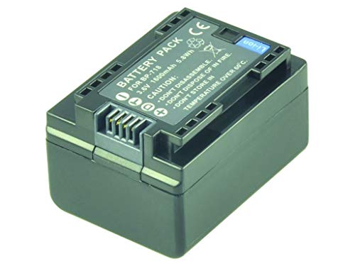 2-Power 1600mAh Li-Ion (3,6V) Camcorder Ersetzt Akku für BP-709 von 2-POWER