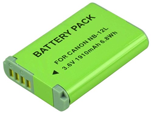 2-Power 1910mAh Li-Ion (3,6V) Kamera Ersetzt Akku für NB-12L von 2-POWER