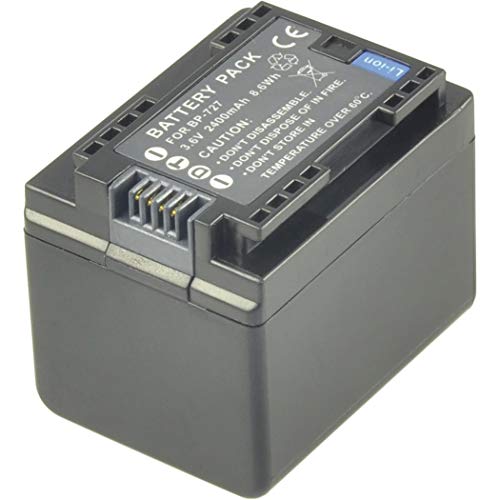 2-Power 2400mAh Li-Ion (3,6V) Camcorder Ersetzt Akku für BP-709 von 2-POWER