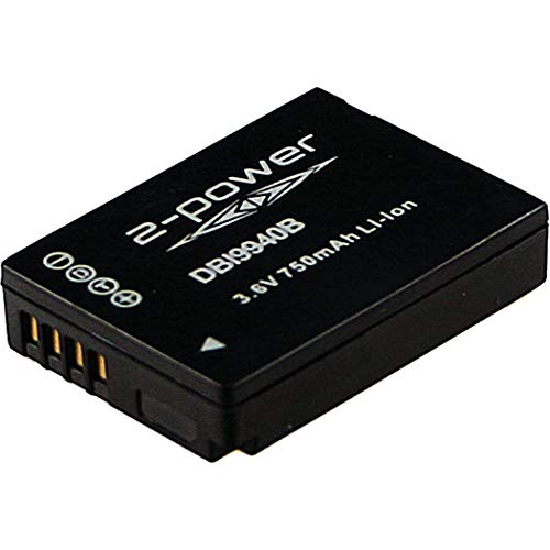 2-Power 800mAh Li-Ion (3,6V) Kamera Ersetzt Akku für DMW-BCG10 von 2-POWER