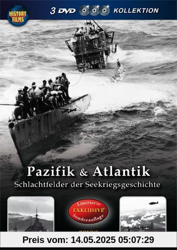 History Films - Pazifik & Atlantik - Schlachtfelder der Seekriegsgeschichte [3 DVDs] von 2. Weltkrieg