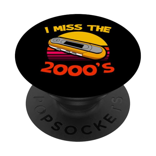 MP3 Player Ich vermisse die 2000er PopSockets Klebender PopGrip MP3 Player Ich vermisse die 2000er PopSockets Klebender PopGrip von 2000er T-Shirts für Männer und Frauen