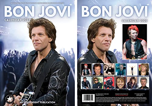 Bon Jovi Kalender 2023 mit Bon Jovi Kühlschrankmagnet von 2022
