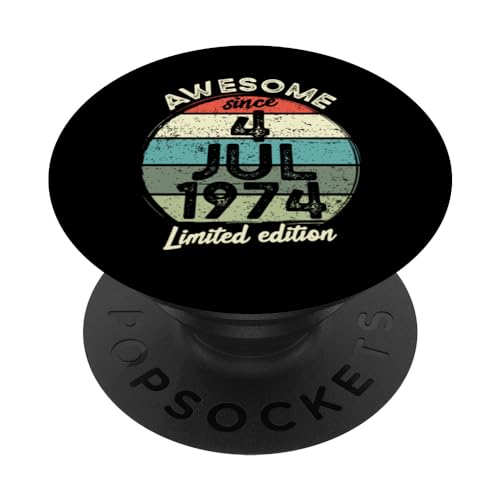 4. Juli 1974 50. Geburtstag 50 Jahre alt 2024 Geburtstag PopSockets mit austauschbarem PopGrip 4. Juli 1974 50. Geburtstag 50 Jahre alt 2024 Geburtstag PopSockets mit austauschbarem PopGrip von 2024 50 Year Old Birthday