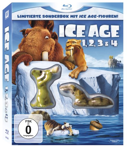 Ice Age 1, 2, 3 & 4 (Limitierte Sonderbox mit Ice Age Figuren!) [Blu-ray] von 20th Century Fox Home Entertainment