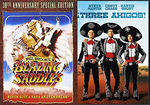 Blazing Saddles Special Edition & Three Amigos DVD Western Comedies Bundle Double Feature 2 Movie Set von 20th Century Fox