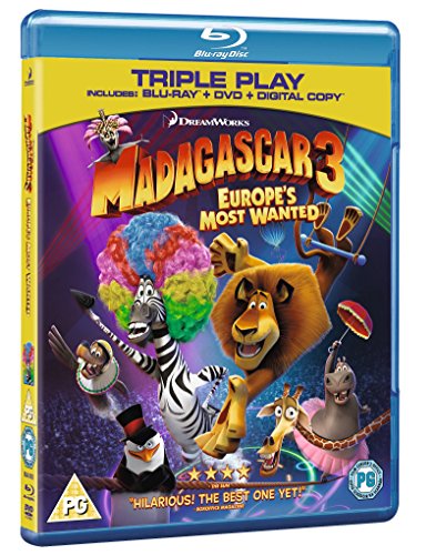Madagascar 3: Europe's Most Wanted - Triple Play (Blu-ray + DVD + Digital Copy) [Region Free] [UK Import] von 20th Century Fox