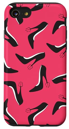 The Devil Wears Prada Pitchfork Stiletto Heel Shoe Pattern Hülle für iPhone SE (2020) / 7 / 8 von 20th Century Studios