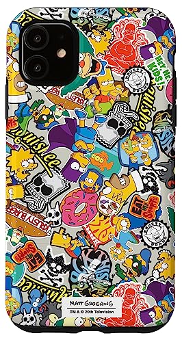 Hülle für iPhone 11 Die Simpsons-Aufklebercollage von 20th Century Television