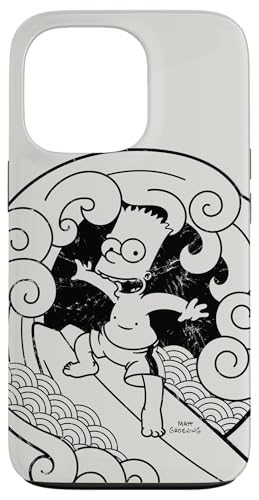 Hülle für iPhone 13 Pro The Simpsons Bart Surfing Japanischer Holzblock von 20th Century Television
