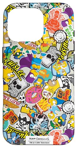 Hülle für iPhone 16 Pro Die Simpsons-Aufklebercollage von 20th Century Television