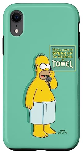 Hülle für iPhone XR The Simpsons Homer Simpson Speak Up I'm Wearing A Towel Hülle für iPhone XR The Simpsons Homer Simpson Speak Up I'm Wearing A Towel von 20th Century Television