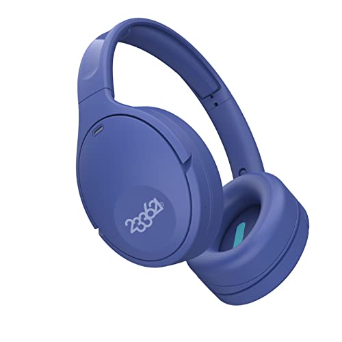 233621 Kopfhörer Kabellos Bluetooth 100 Stunden Spielzeit, Noise Cancelling Kopfhoerer und Integriertem Mikrofon, Faltbar, Wireless Kopfhörer Over Ear den Täglichen Gebrauch (Blau) von 233621