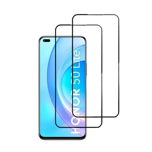 24/7 Oliver Honor 50 Lite Displayschutzfolie, Schutzfolie, Handy-Schutzfolie aus gehärtetem Glas [9H Härte] [Blasenfrei] [Hüllenfreundlich] für Honor 50 Lite von 24/7 Oliver