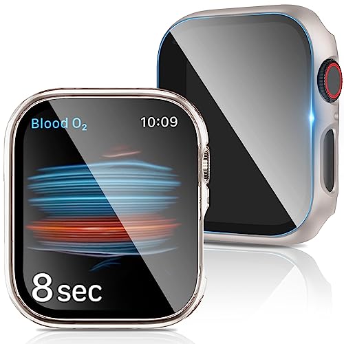 2Buyshop [2 Stück] Hülle für Apple Watch Serie SE 2022 & 6/5 / 4 40mm Schutzhülle Hülle Anti Spy Sichtschutz Displayschutz Schutz Hart PC Handyhülle Apple Watch Series SE / 6/5 / 4 Hülle 40mm Case von 2Buyshop