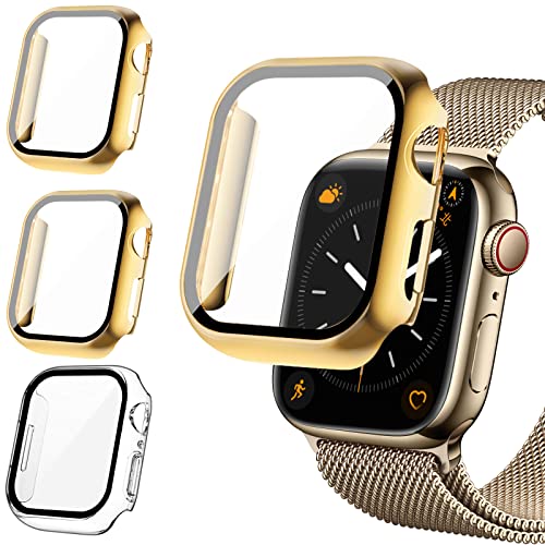 2Buyshop [3 Stück] Hülle für Apple Watch Series 3 2 1 Hülle 42mm 38mm Schutzhülle Hülle mit Displayschutzfolie Hart PC Kratzfest Ultradünne Gehäuse für Apple Watch Serie 3 2 1 Hüllen 38mm 42mm Case von 2Buyshop