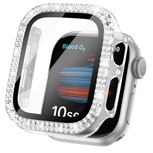 2Buyshop Hülle für Apple Watch Serie 9 8 7 45mm Schutzhülle Hülle Displayschutz Glitzer Hart PC Ultradünne Kratzfest Schutz Bumper Bling Case Gehäuse für Apple Watch Series 9 8 7 Hülle 45mm Case 2Buyshop Hülle für Apple Watch Serie 9 8 7 45mm Schutzhülle Hülle Displayschutz Glitzer Hart PC Ultradünne Kratzfest Schutz Bumper Bling Case Gehäuse für Apple Watch Series 9 8 7 Hülle 45mm Case von 2Buyshop