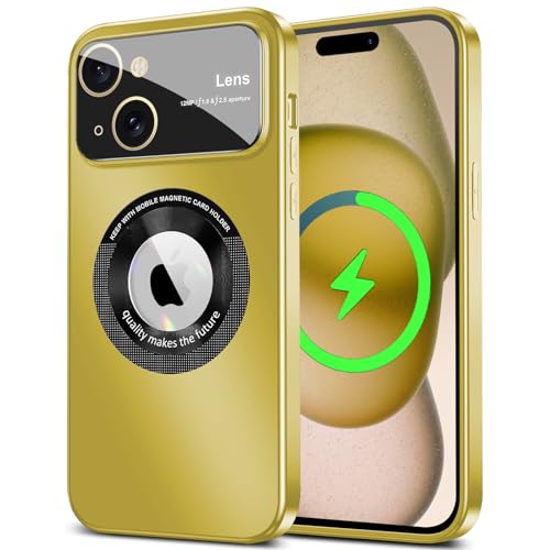 2Buyshop Kompatibel für iPhone 15 Hülle [mit MagSafe] Kameraschutz Stoßfeste Kratzfeste Handyhülle für iPhone 15 Case Cover Magnetisch Anti-Fingerabdruck Dünn Schutzhülle für iPhone 15 Hülle von 2Buyshop