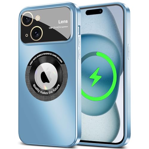 2Buyshop Kompatibel für iPhone 15 Hülle [mit MagSafe] Kameraschutz Stoßfeste Kratzfeste Handyhülle für iPhone 15 Case Cover Magnetisch Anti-Fingerabdruck Dünn Schutzhülle für iPhone 15 Hülle von 2Buyshop