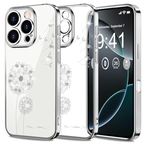 2Buyshop für iPhone 16 Pro Hülle Original Silikon Transparent Löwenzahn Blumen Glitzer Muster Handyhülle für iPhone 16 Pro Hülle Anti Gelb Kratzfeste Stoßfest Schutzhülle für iPhone 16 Pro Case Cover 2Buyshop für iPhone 16 Pro Hülle Original Silikon Transparent Löwenzahn Blumen Glitzer Muster Handyhülle für iPhone 16 Pro Hülle Anti Gelb Kratzfeste Stoßfest Schutzhülle für iPhone 16 Pro Case Cover von 2Buyshop