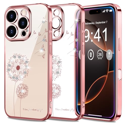 2Buyshop iPhone 16 Pro Hülle - Original Silikon Transparent Löwenzahn Blumen Glitzer Muster Handyhülle - Anti Gelb Kratzfeste Stoßfest Schutzhülle Case Cover 2Buyshop iPhone 16 Pro Hülle - Original Silikon Transparent Löwenzahn Blumen Glitzer Muster Handyhülle - Anti Gelb Kratzfeste Stoßfest Schutzhülle Case Cover von 2Buyshop