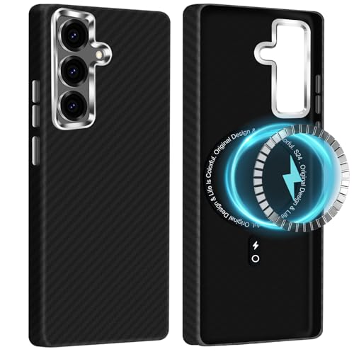 2Buyshop für Samsung Galaxy S24 Hülle Ultradünn aus Aramidfaser Magnetische mit Mag-Safe Kratzfeste Handyhülle Taktile Gewebte Case Angenehmem Griff Kameraschutz Schutzhülle für Samsung S24 5G Cover 2Buyshop für Samsung Galaxy S24 Hülle Ultradünn aus Aramidfaser Magnetische mit Mag-Safe Kratzfeste Handyhülle Taktile Gewebte Case Angenehmem Griff Kameraschutz Schutzhülle für Samsung S24 5G Cover von 2Buyshop