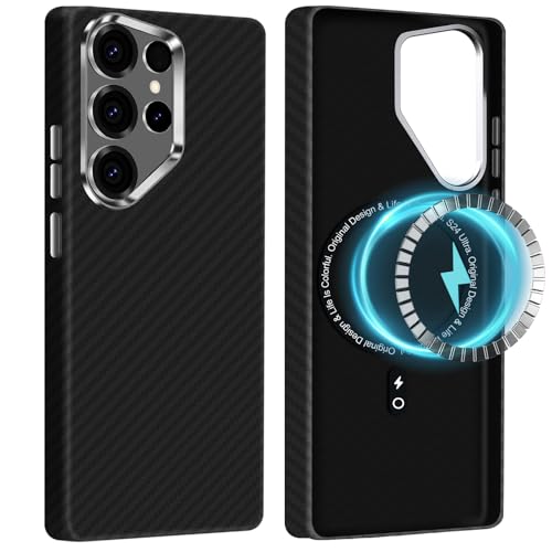 2Buyshop für Samsung Galaxy S24 Ultra Hülle Ultradünn aus Aramidfaser Magnetische mit Mag-Safe Kratzfeste Handyhülle Taktile Gewebte Kameraschutz Schutzhülle für Samsung S24 Ultra 5G Case Cover 2Buyshop für Samsung Galaxy S24 Ultra Hülle Ultradünn aus Aramidfaser Magnetische mit Mag-Safe Kratzfeste Handyhülle Taktile Gewebte Kameraschutz Schutzhülle für Samsung S24 Ultra 5G Case Cover von 2Buyshop