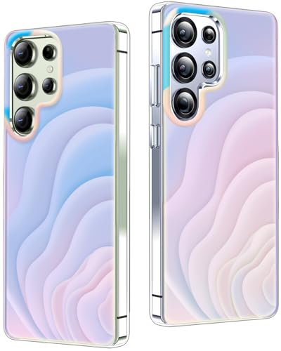 2Buyshop Schutzhülle für Samsung Galaxy S24 Ultra Hülle Stoßfeste Kratzfeste Holografisch Irisierend Robust PC Welle Handyhülle für Samsung Galaxy S24 Ultra 5G Hülle mit Farbwechsel Effekt Case Cover 2Buyshop Schutzhülle für Samsung Galaxy S24 Ultra Hülle Stoßfeste Kratzfeste Holografisch Irisierend Robust PC Welle Handyhülle für Samsung Galaxy S24 Ultra 5G Hülle mit Farbwechsel Effekt Case Cover von 2Buyshop